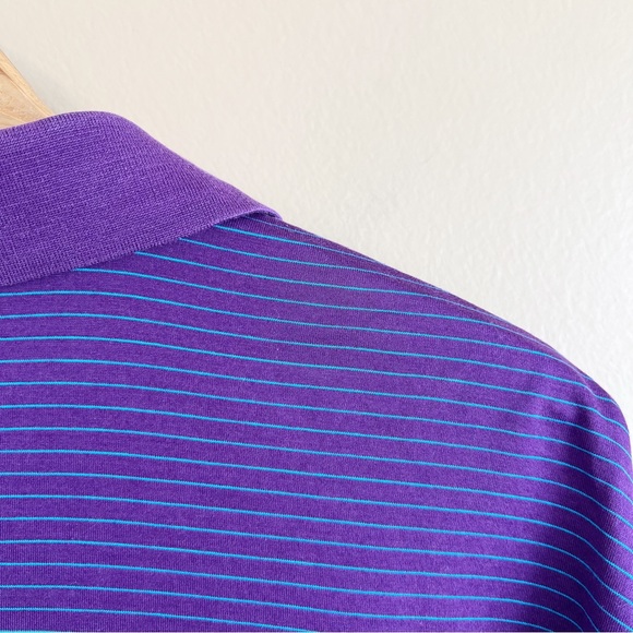 PETER MILLAR men’s purple polo golf shirt size L Frederica St. Simon Georgia - Picture 6 of 7
